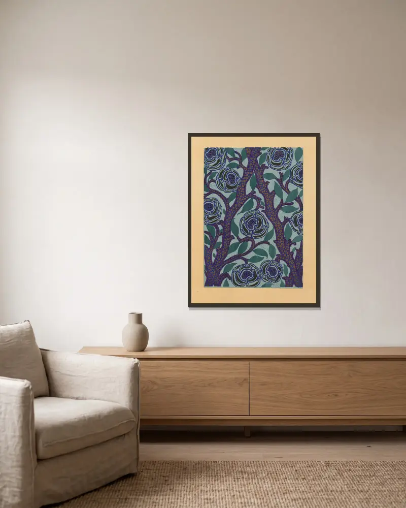 20 compositions en couleurs dans le style oriental Pl.13 av Emile-Allain Séguy inramad på en vägg