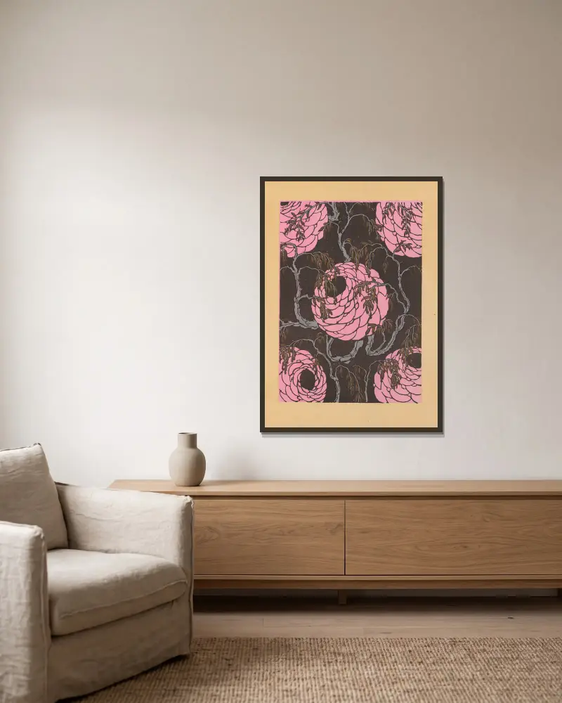 20 compositions en couleurs dans le style oriental Pl.16 av Emile-Allain Séguy inramad på en vägg