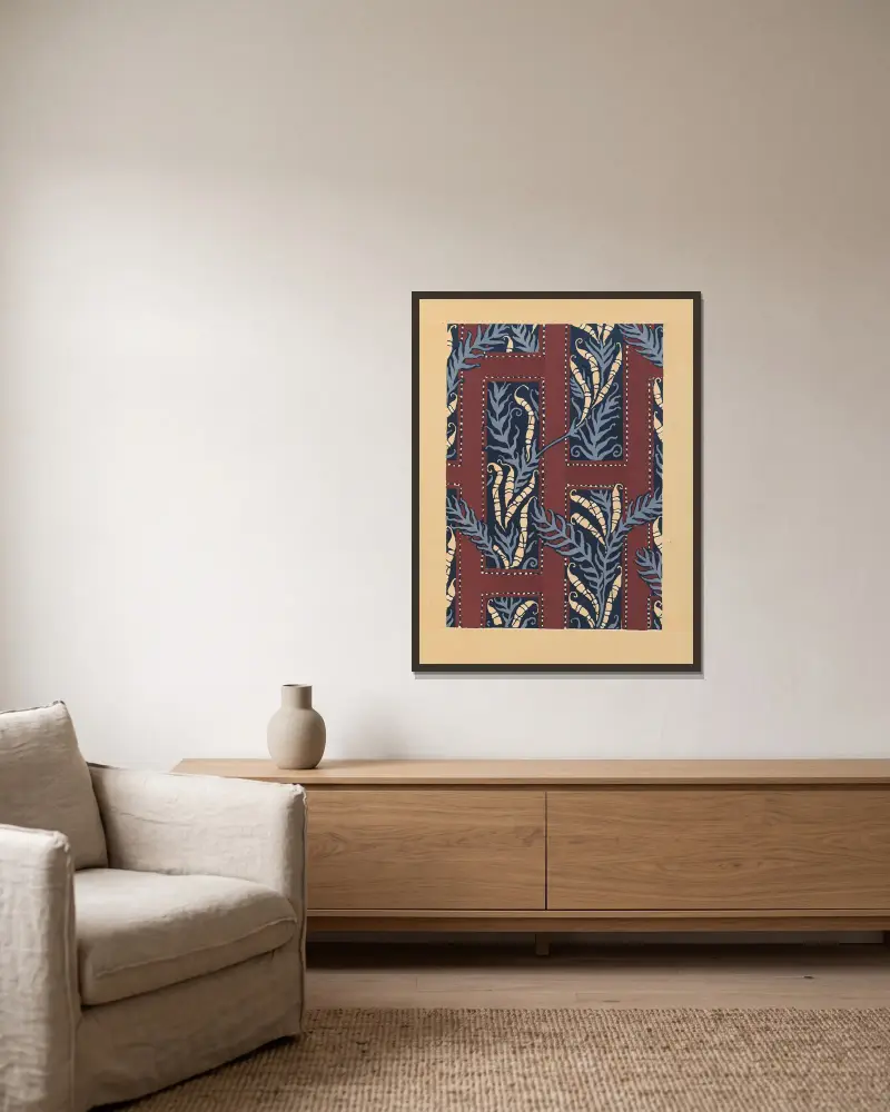20 compositions en couleurs dans le style oriental Pl.20 av Emile-Allain Séguy inramad på en vägg