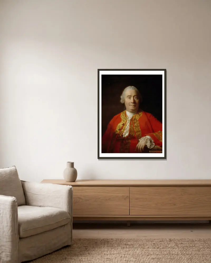 David Hume, Historiker und Philosoph von Allan Ramsay gerahmt an einer Wand