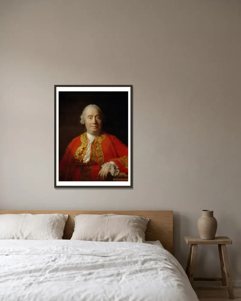 David Hume, Historiker und Philosoph von Allan Ramsay gerahmt an einer Wand