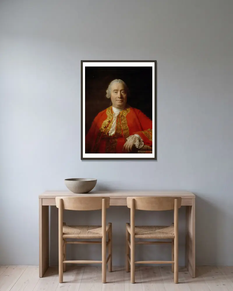 David Hume, Historiker und Philosoph von Allan Ramsay gerahmt an einer Wand