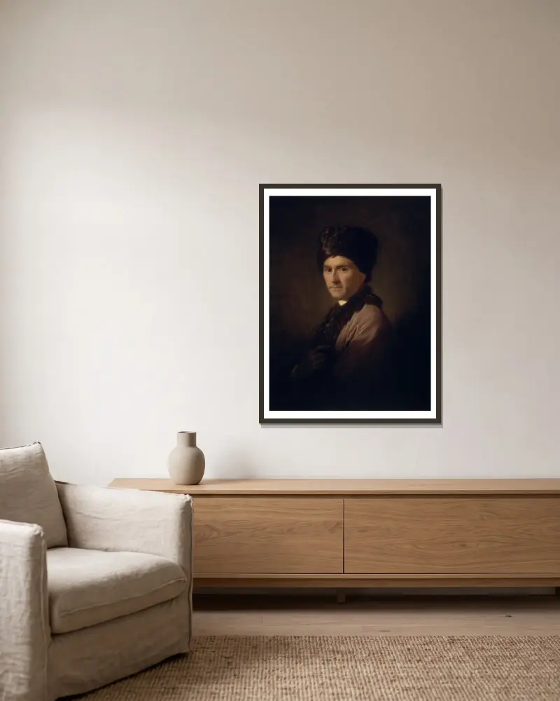 Jean-Jacques Rousseau, Allan Ramsay v rámu na stěně