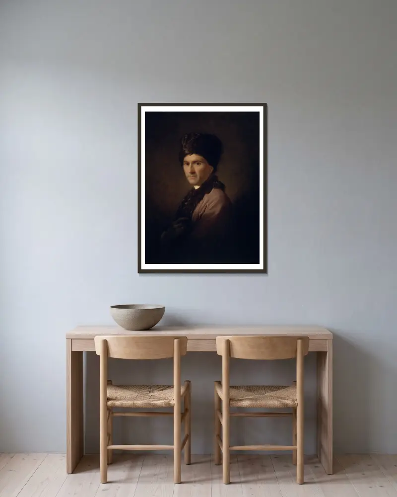 Jean-Jacques Rousseau, Allan Ramsay v rámu na stěně