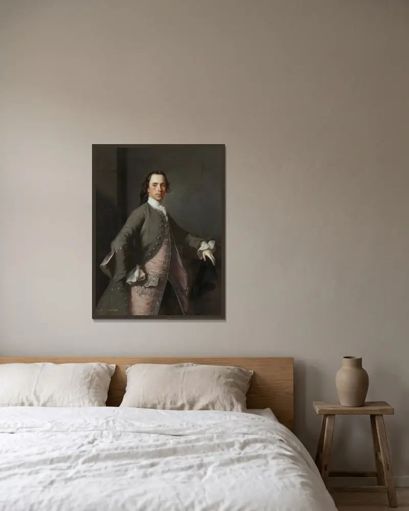 Portrait Of John Campbell av Allan Ramsay inramad på en vägg