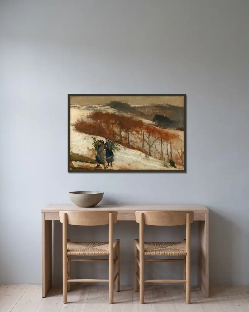 Landschaft im Wienerwald av Lawrence Alma-Tadema inramad på en vägg