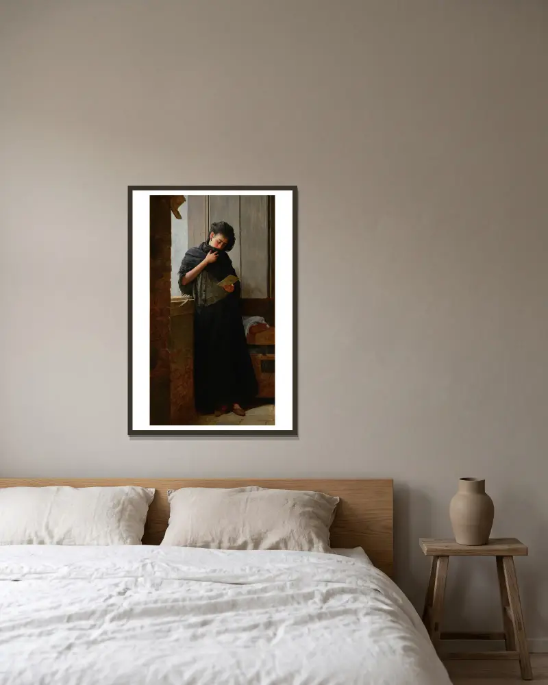 Saudade (Sehnsucht) von Almeida Júnior gerahmt an einer Wand