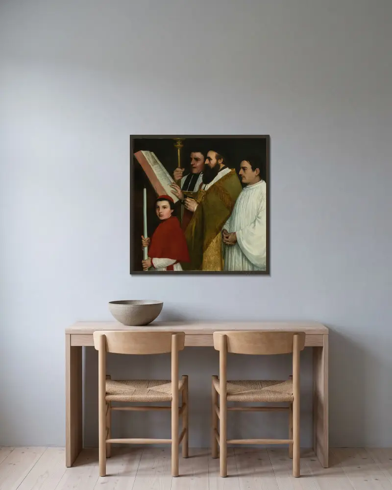 Čtenářský pult, Alphonse Legros v rámu na stěně