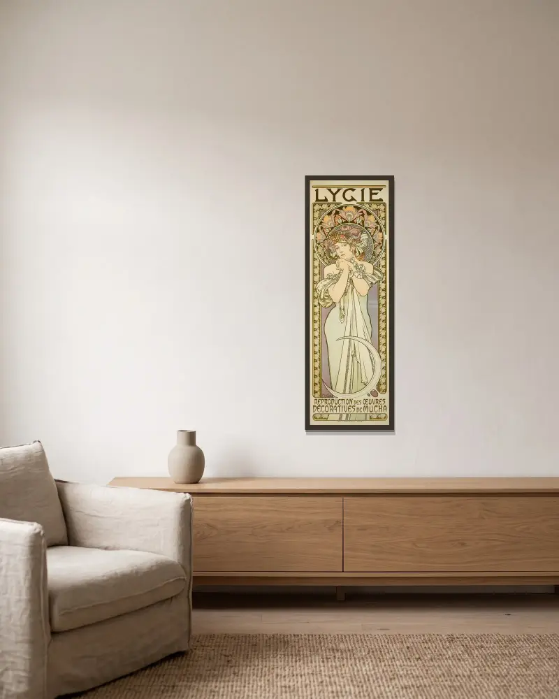 Lygie, Alphonse Mucha v rámu na stěně
