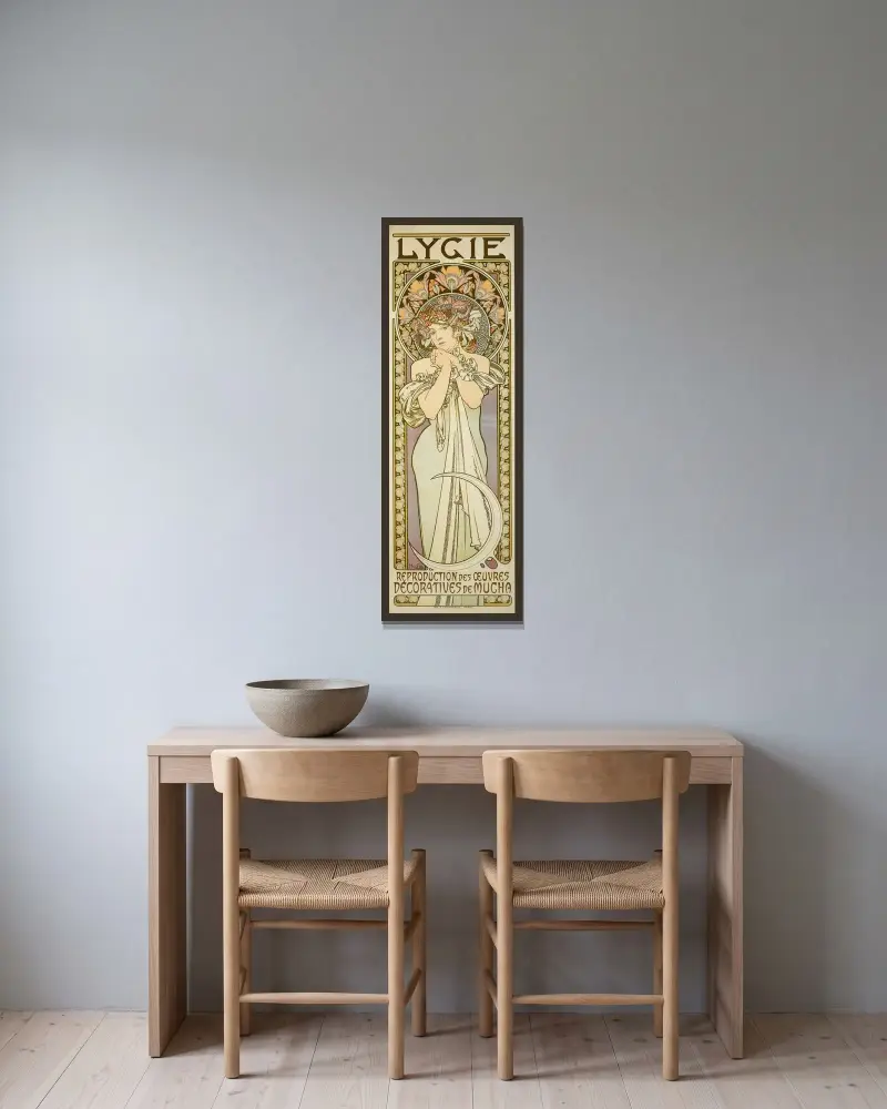 Lygie, Alphonse Mucha v rámu na stěně