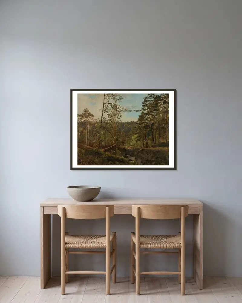 Från Svinestad, Mandal av Amaldus Nielsen inramad på en vägg