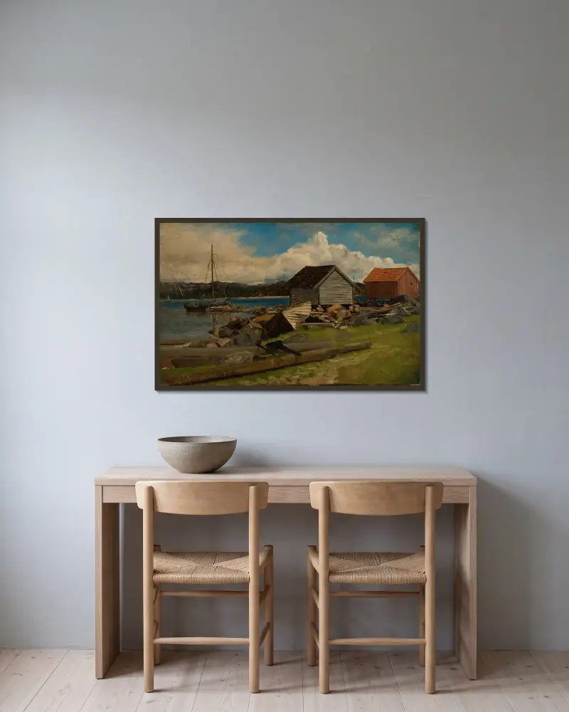 Saanum, Mandal av Amaldus Nielsen inramad på en vägg