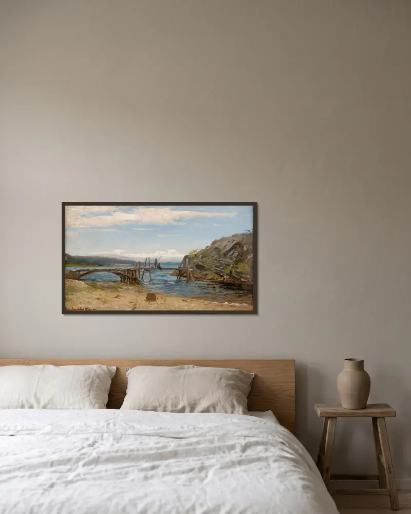 Smalsund, Mandal av Amaldus Nielsen inramad på en vägg