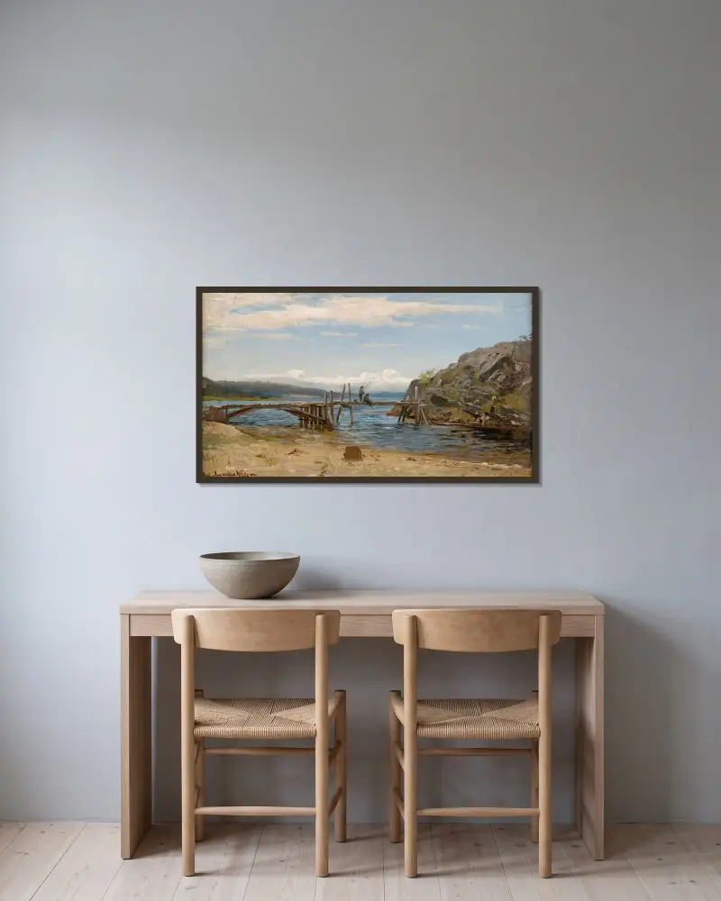Smalsund, Mandal av Amaldus Nielsen inramad på en vägg