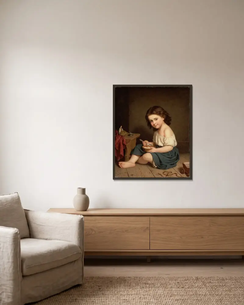 Śniadanie, Amalia Lindegren w ramie na ścianie