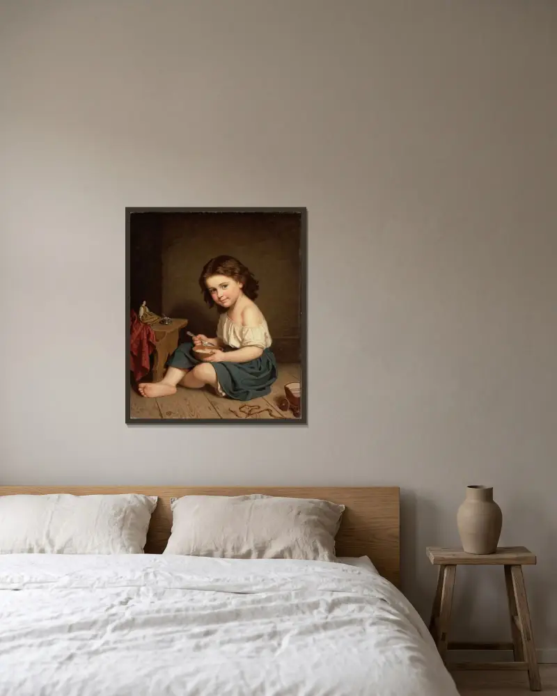 Śniadanie, Amalia Lindegren w ramie na ścianie