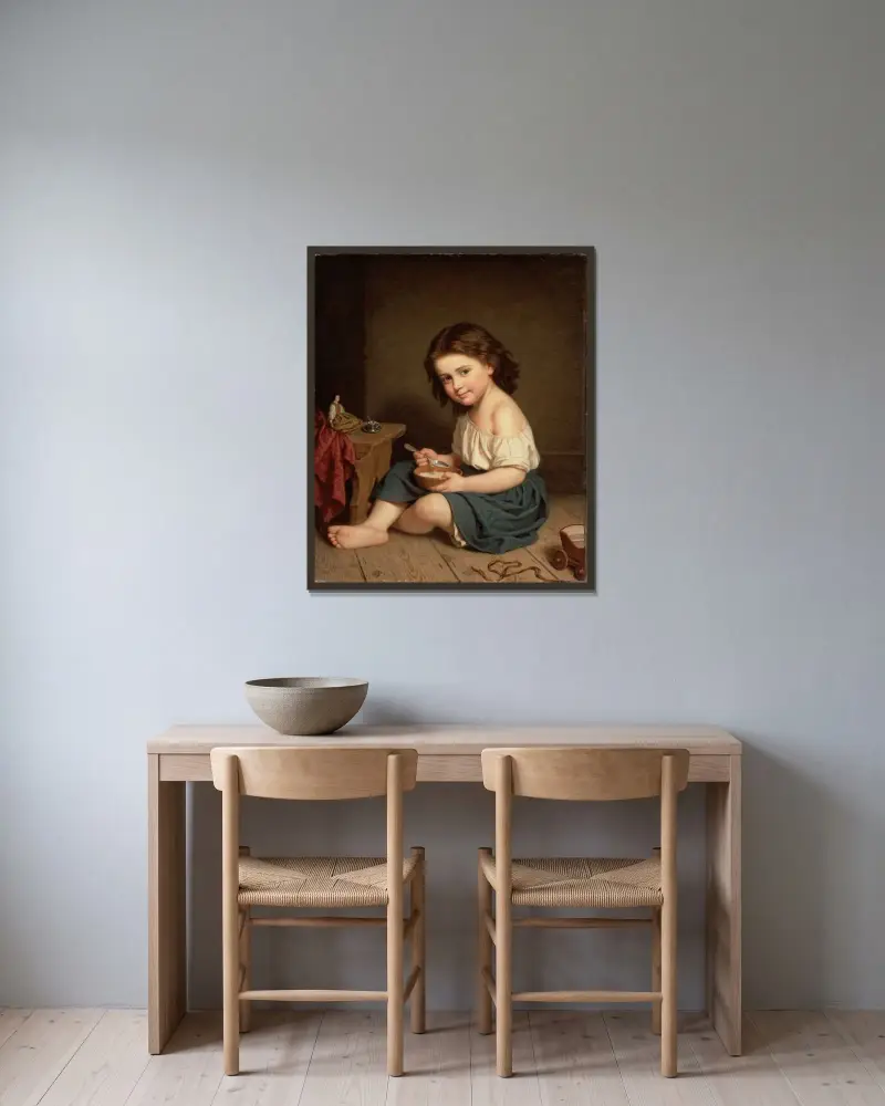 Śniadanie, Amalia Lindegren w ramie na ścianie