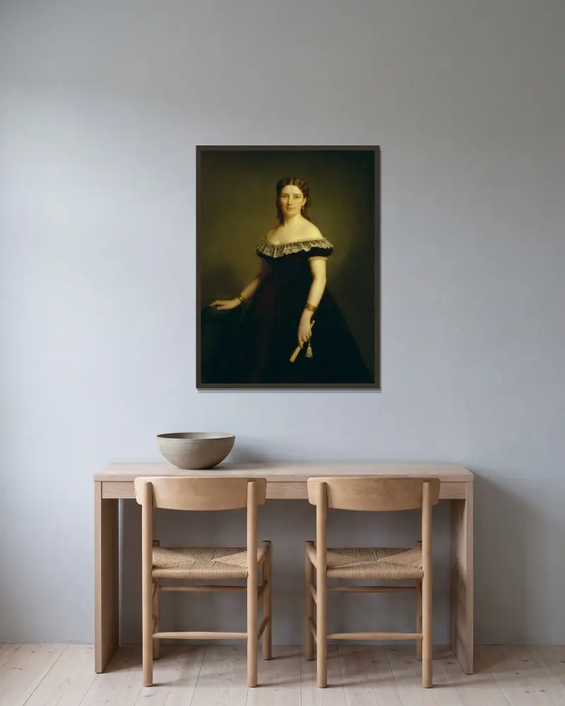 Jane Cederlund av Amalia Lindegren inramad på en vägg