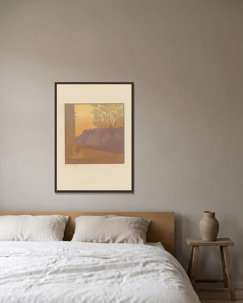 Place Malesherbes av Amédée Joyau inramad på en vägg