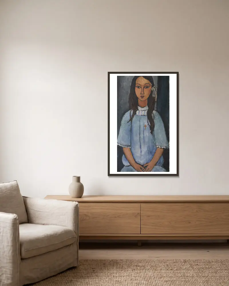 Alice von Amedeo Modigliani gerahmt an einer Wand