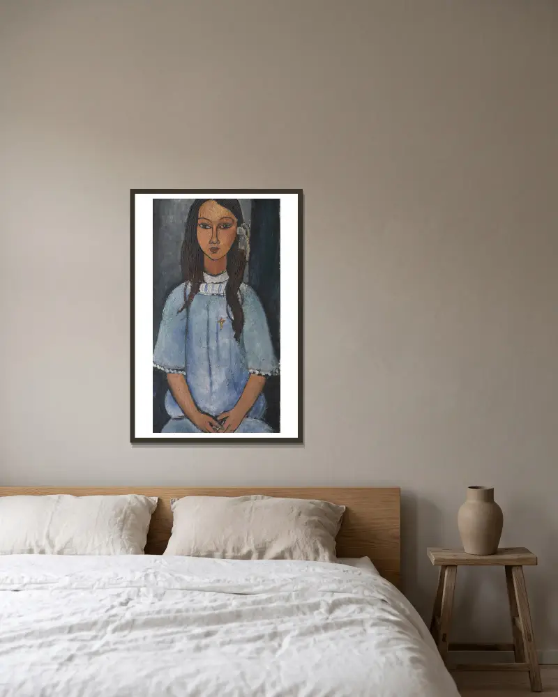 Alice von Amedeo Modigliani gerahmt an einer Wand