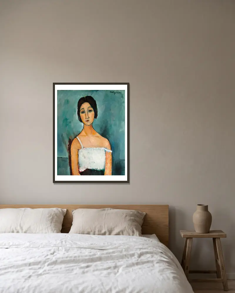 Christina von Amedeo Modigliani gerahmt an einer Wand
