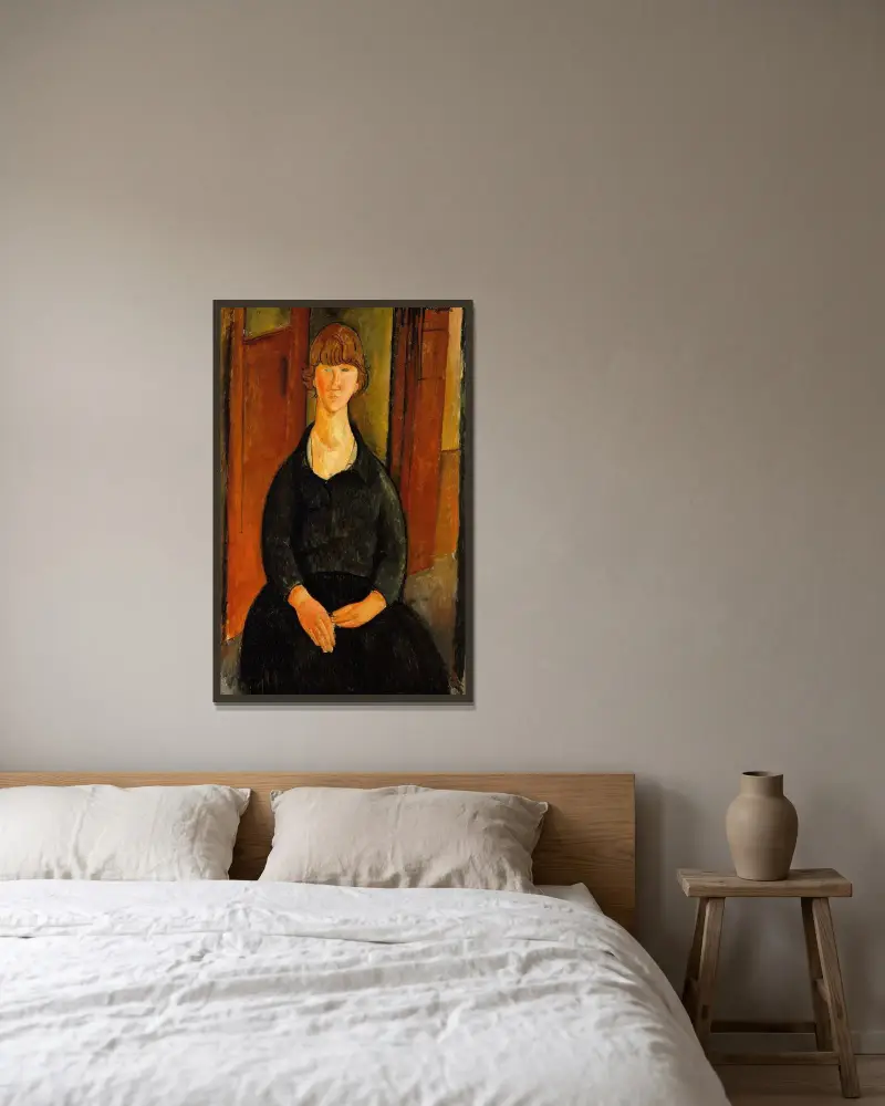 Kwiaciarka, Amedeo Modigliani w ramie na ścianie