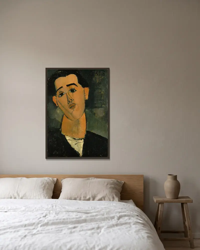 Juan Gris, Amedeo Modigliani v rámu na stěně