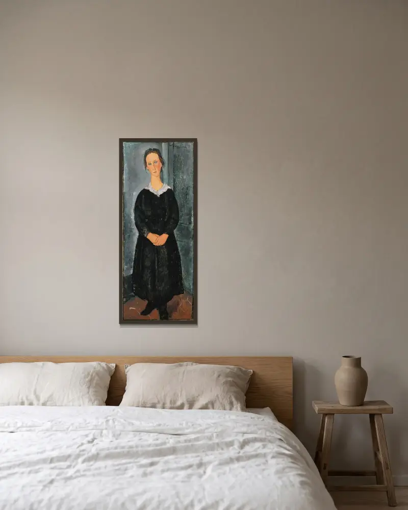 Młoda służąca, Amedeo Modigliani w ramie na ścianie