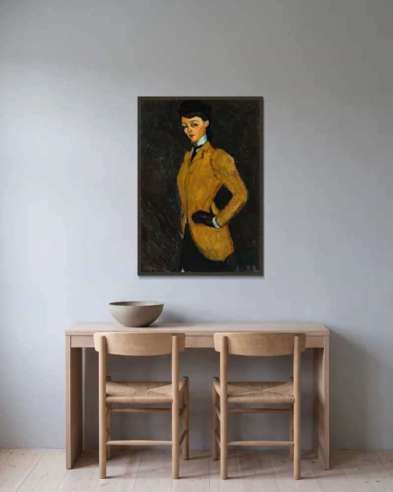 Amazonka, Amedeo Modigliani v rámu na stěně