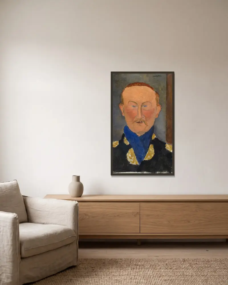 Léon Bakst von Amedeo Modigliani gerahmt an einer Wand
