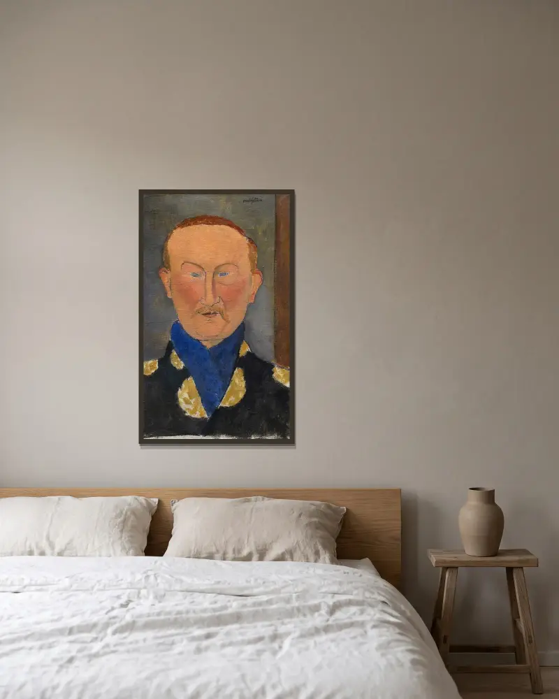 Léon Bakst von Amedeo Modigliani gerahmt an einer Wand