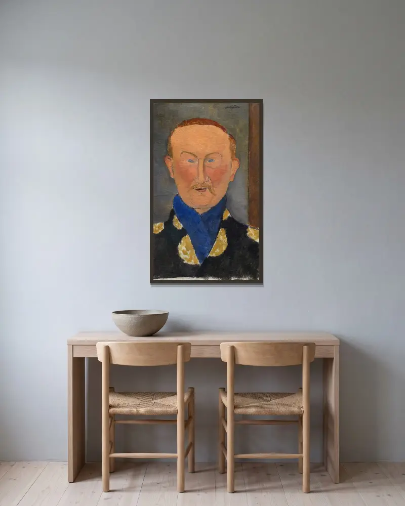 Léon Bakst von Amedeo Modigliani gerahmt an einer Wand