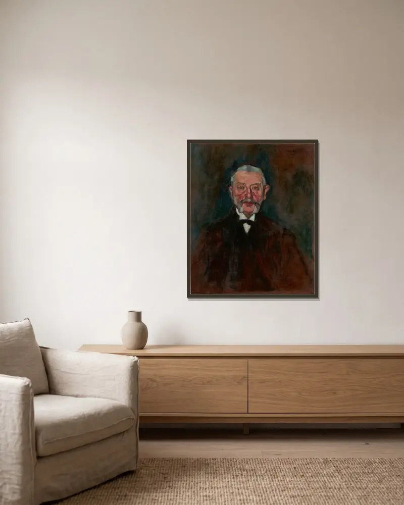 Gravírovač Weill, Amedeo Modigliani v rámu na stěně