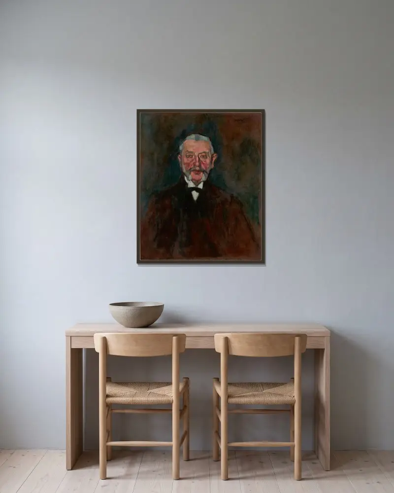 Gravírovač Weill, Amedeo Modigliani v rámu na stěně