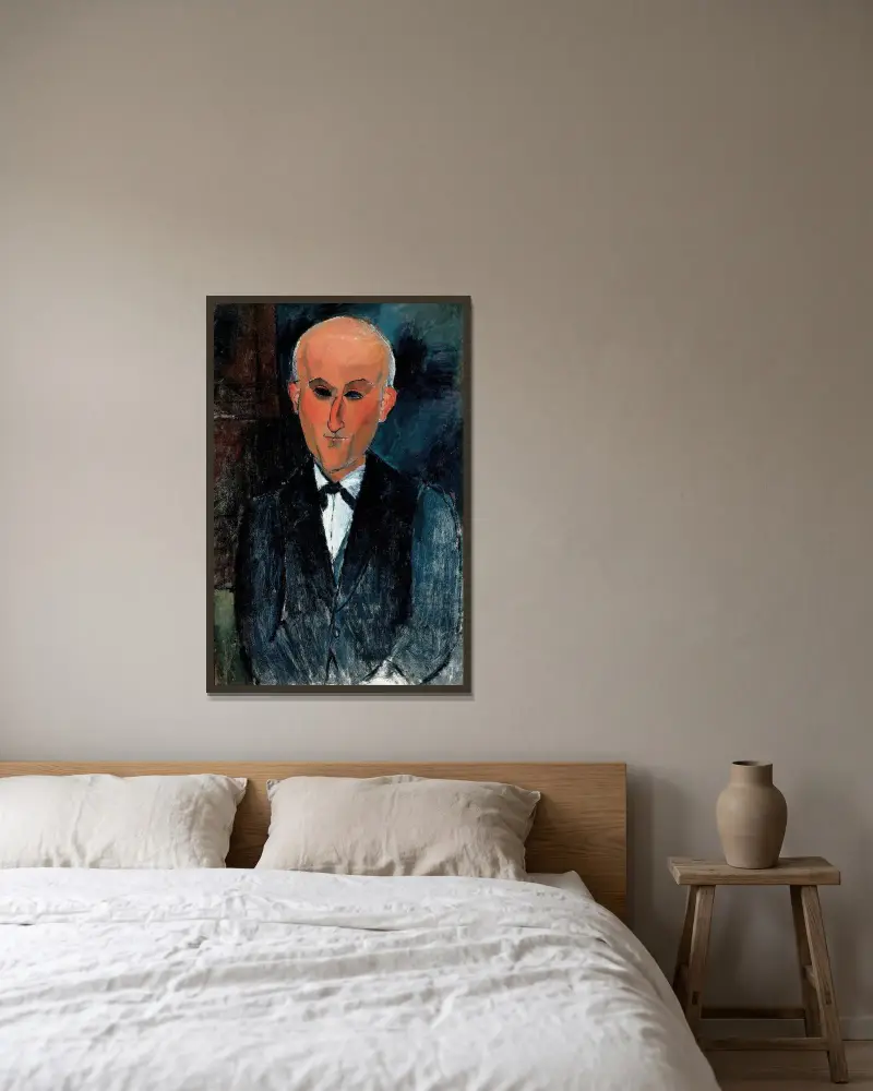 Max Jacob (1876–1944), Amedeo Modigliani v rámu na stěně