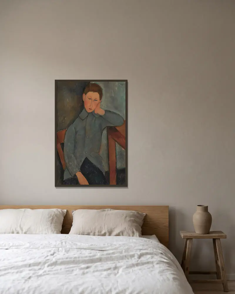 Chlapec, Amedeo Modigliani v rámu na stěně