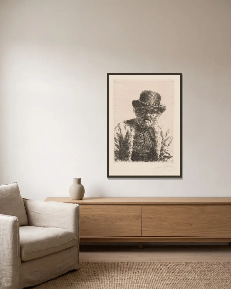 Beadle, Anders Zorn v rámu na stěně