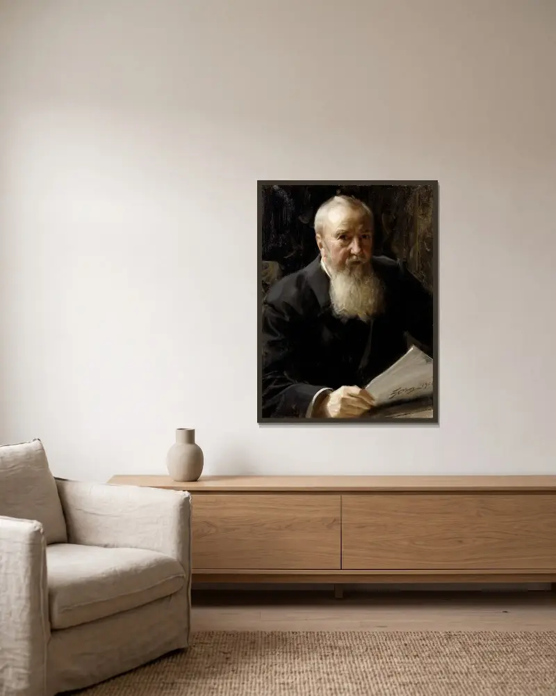 Carl Fredrik Liljevalch, Anders Zorn v rámu na stěně