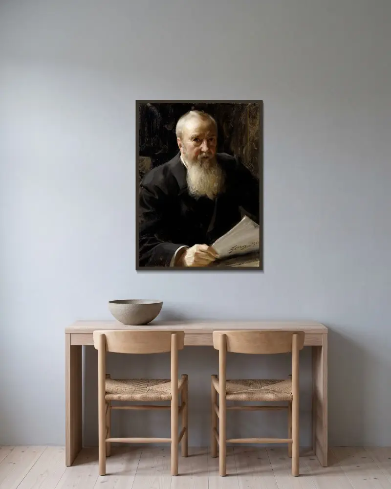 Carl Fredrik Liljevalch, Anders Zorn v rámu na stěně