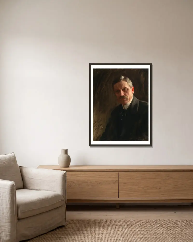 Charles Nagel, Anders Zorn v rámu na stěně