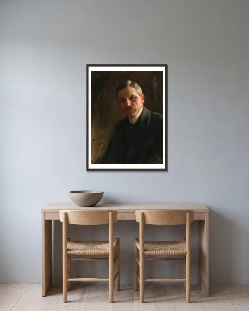 Charles Nagel, Anders Zorn v rámu na stěně