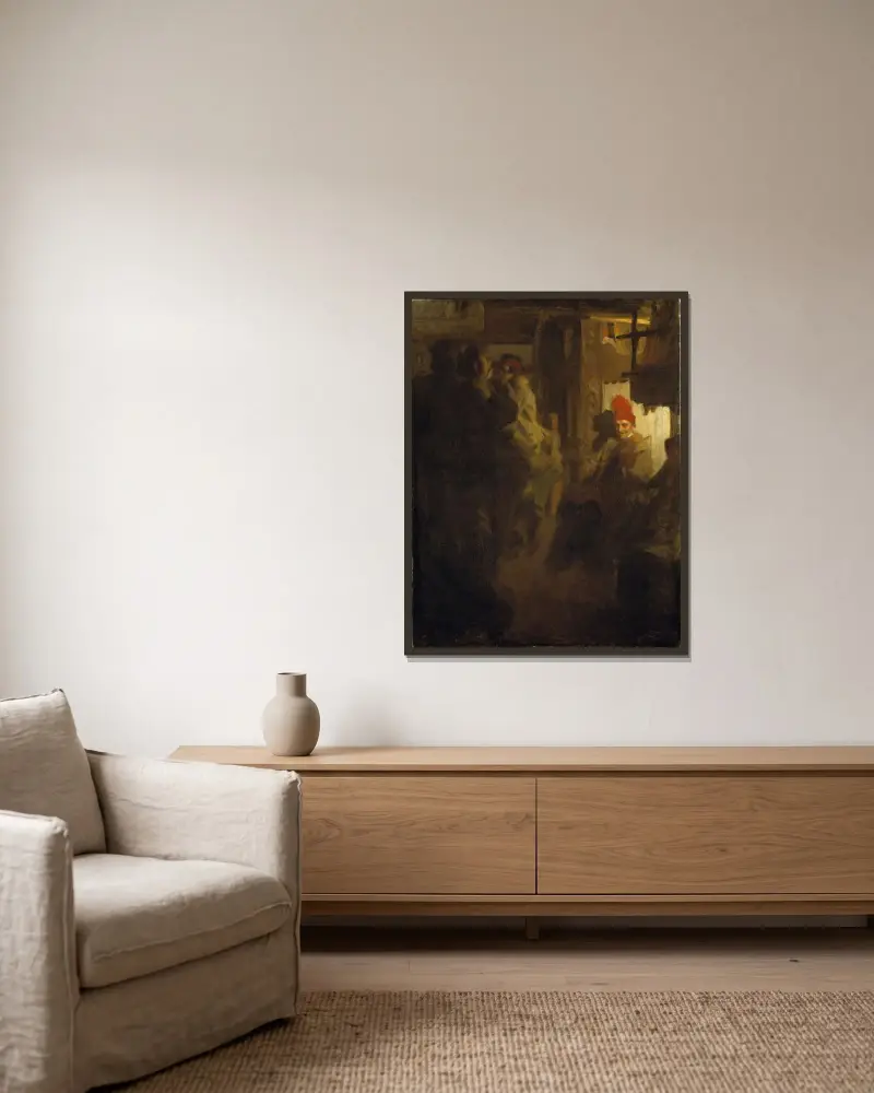 Tanec v Gopsmoru, Anders Zorn v rámu na stěně
