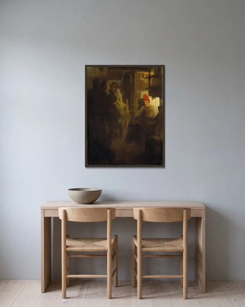 Tanec v Gopsmoru, Anders Zorn v rámu na stěně