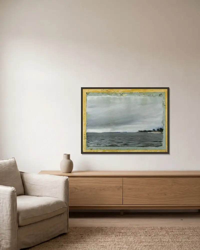 Dragö, Švédsko, Anders Zorn v rámu na stěně