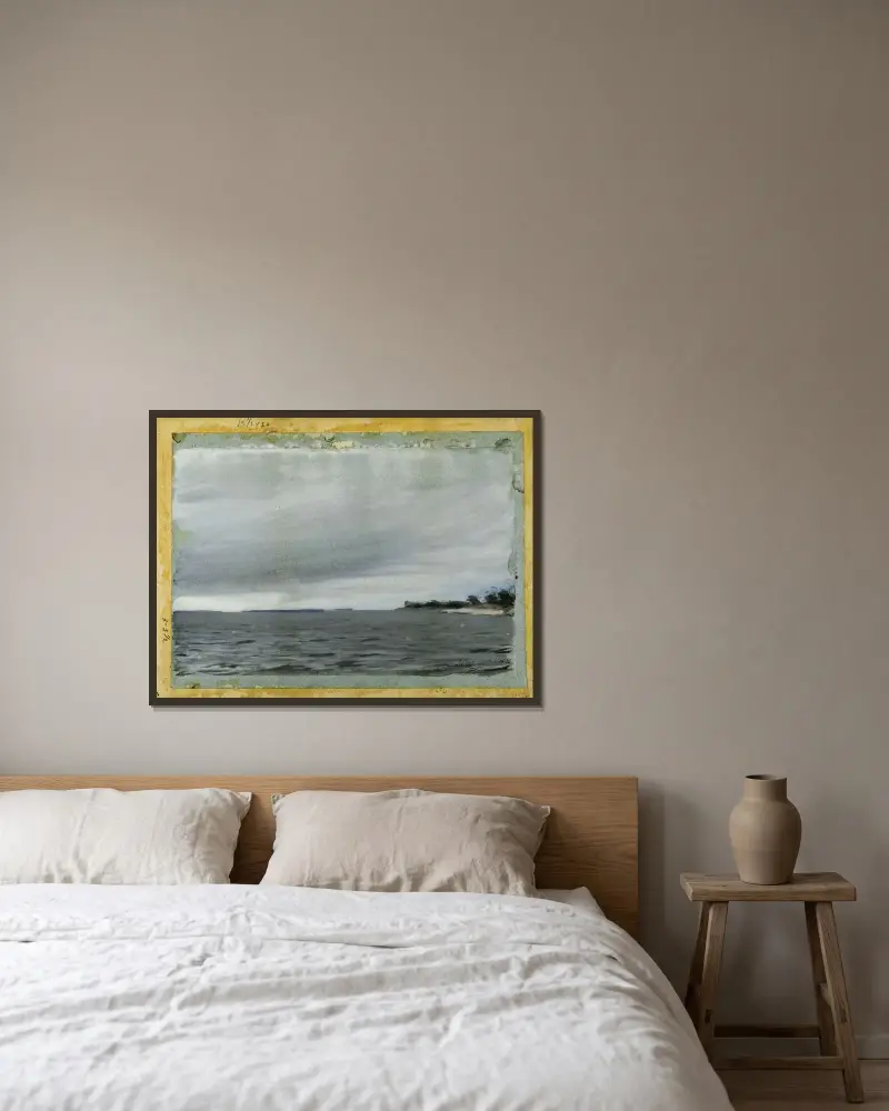 Dragö, Švédsko, Anders Zorn v rámu na stěně