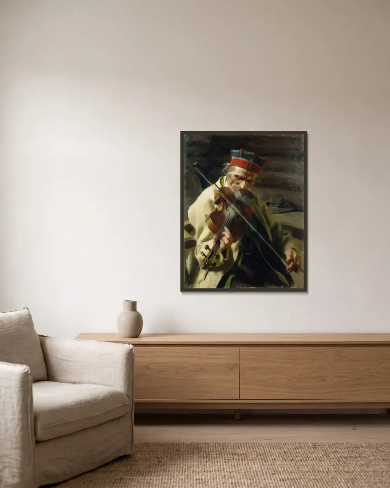 Hins Anders, Anders Zorn v rámu na stěně