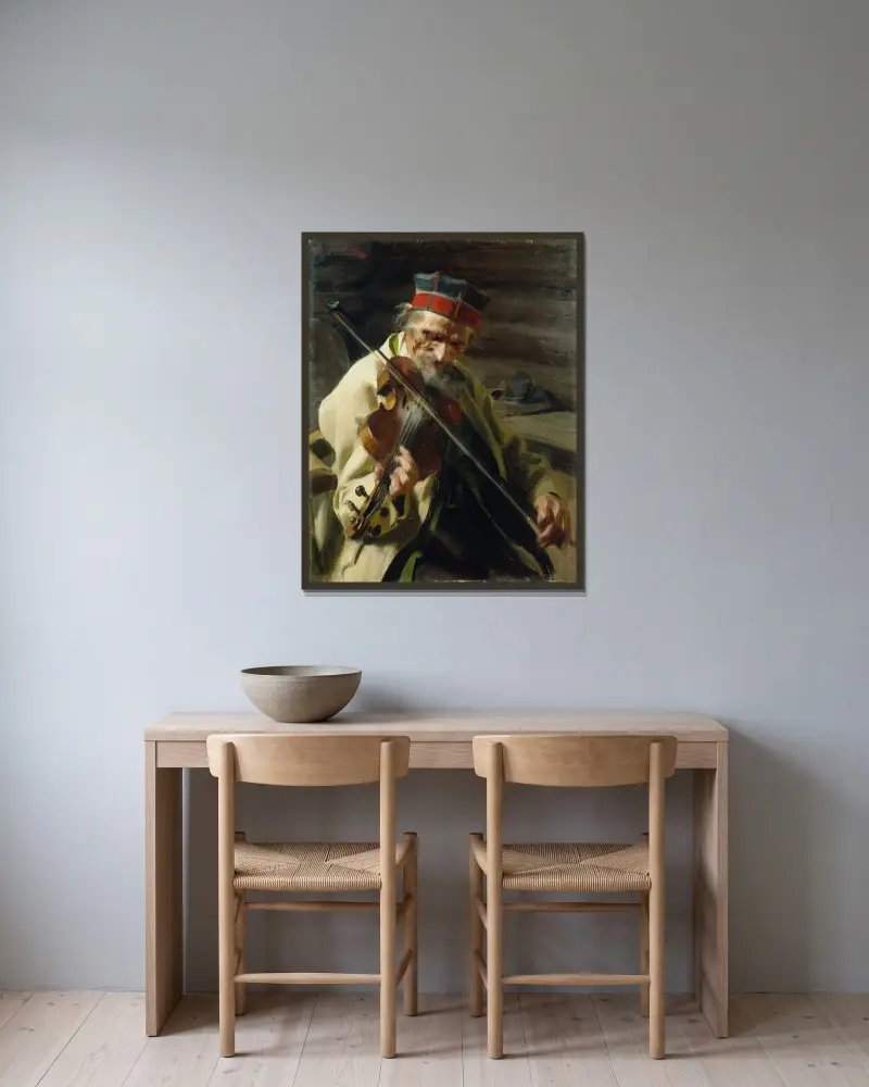 Hins Anders, Anders Zorn v rámu na stěně