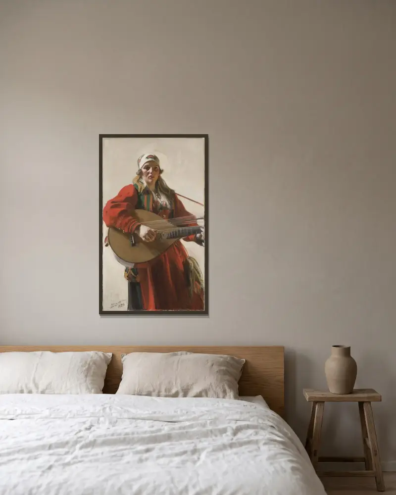 Heimatklänge von Anders Zorn gerahmt an einer Wand