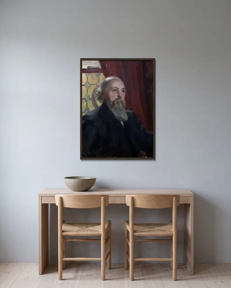 Jacques Thiel, Anders Zorn v rámu na stěně